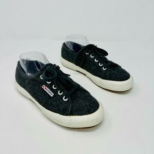 Superga Women’s 2750 Wool Blend in‎ Dark Charcoal-Size 7.5